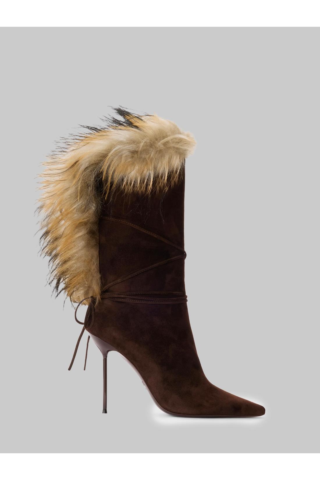 Paris texas Lidia Ankle Fur boots 105, Stiefel & Stiefeletten