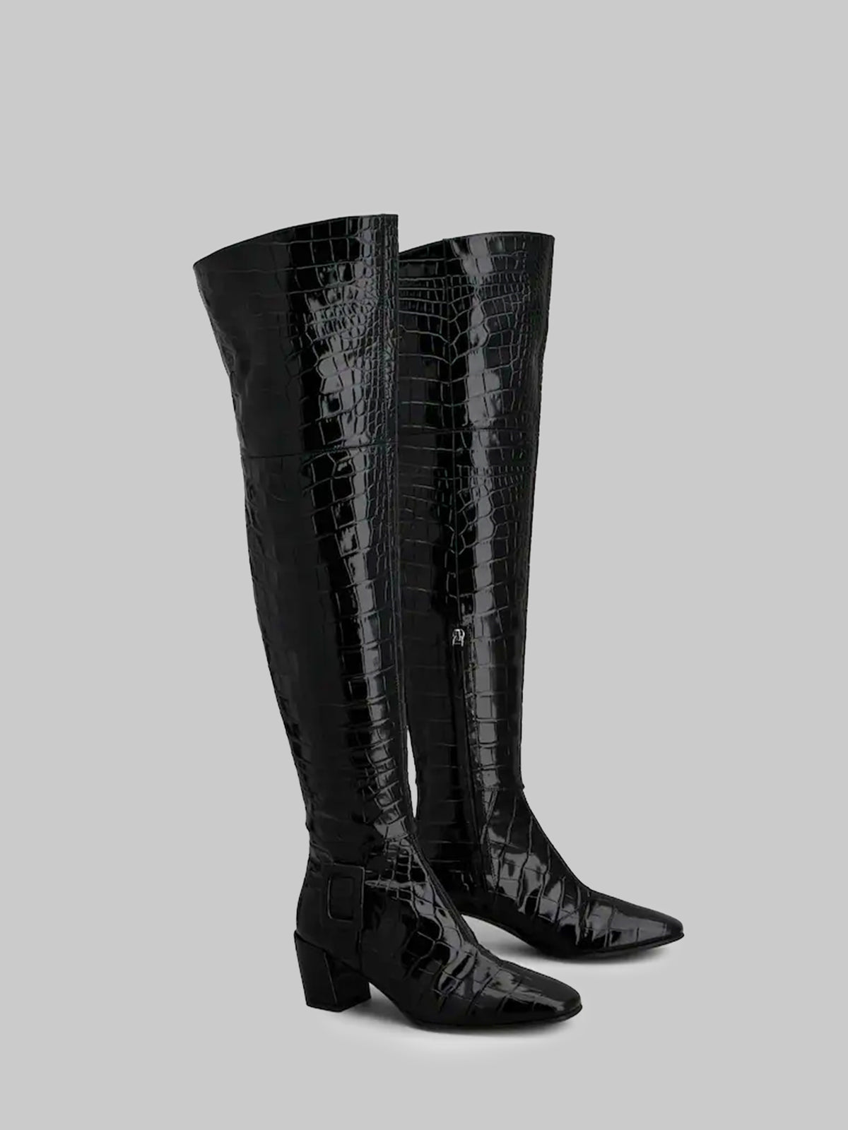 Choc Cuissard leather boots