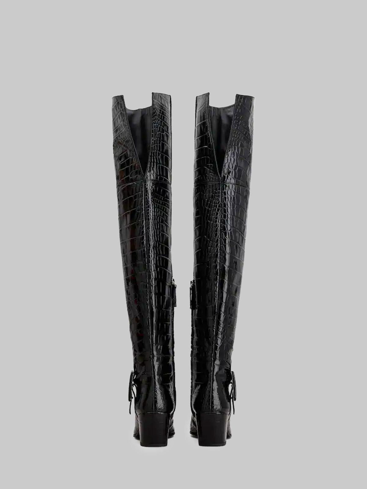 Choc Cuissard leather boots