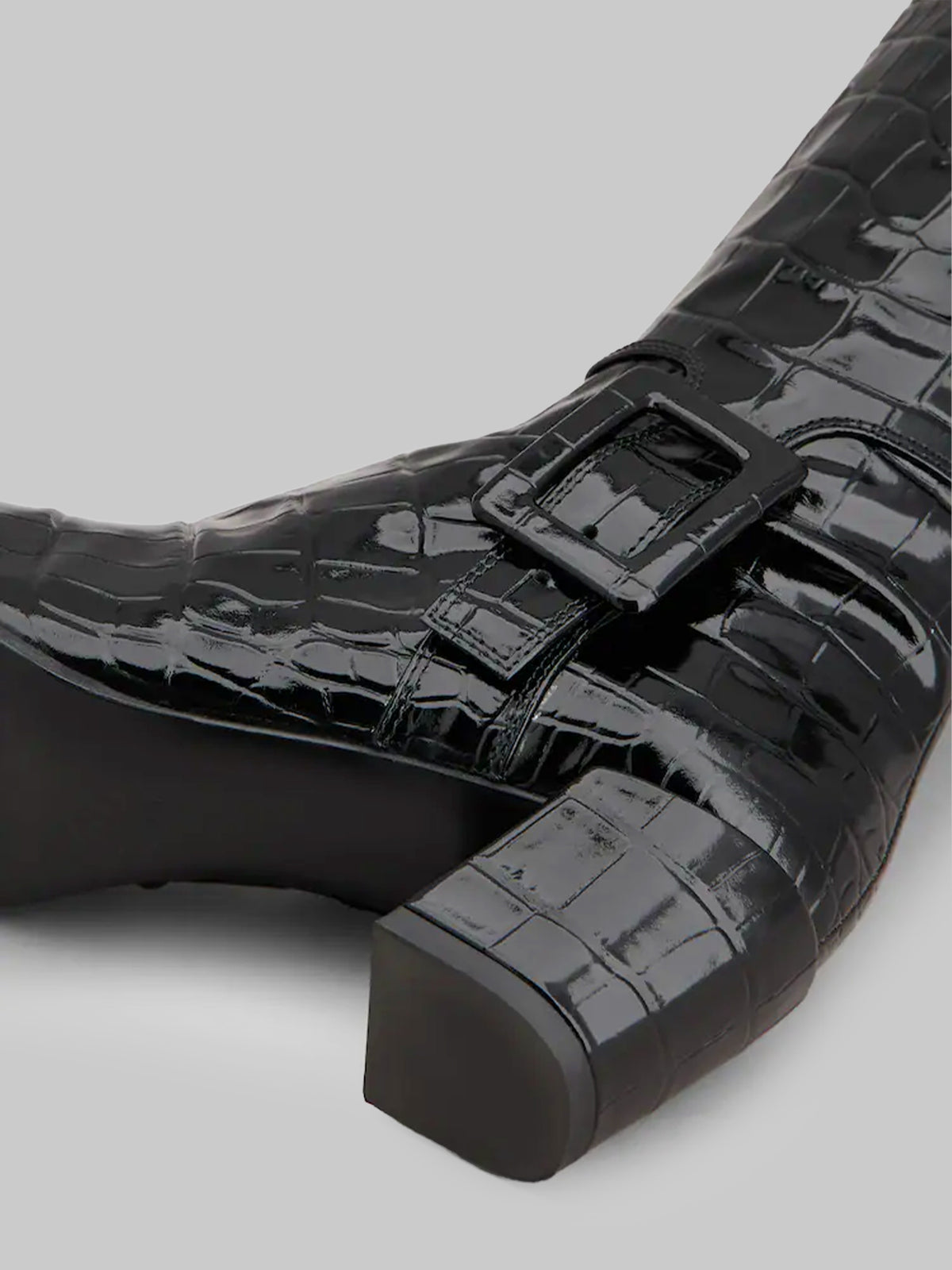 Choc Cuissard leather boots