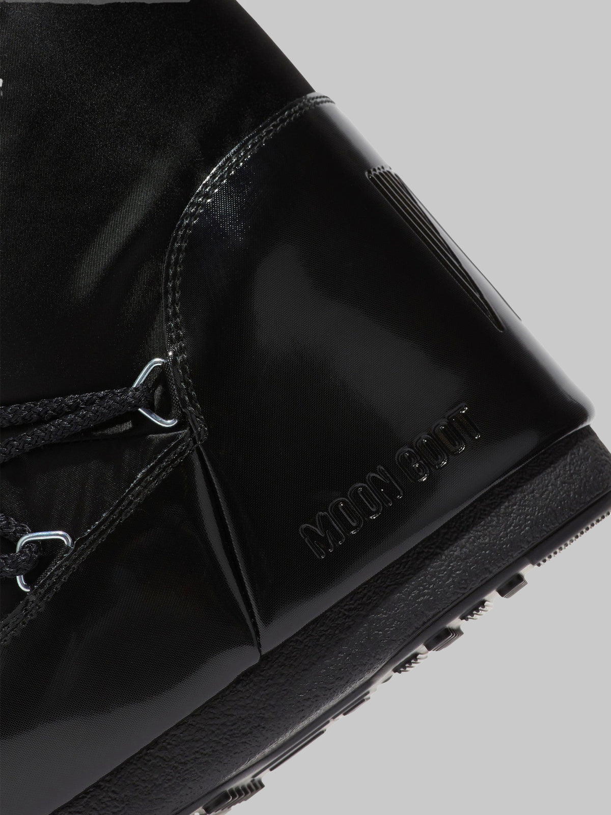 Black satin Icon Glance boots