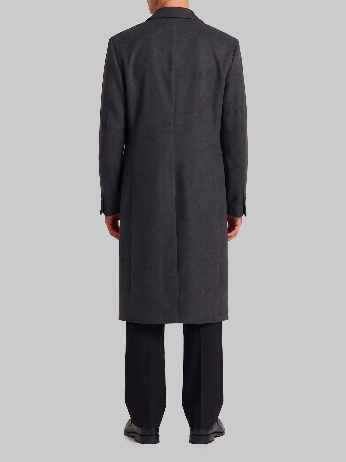 Grey double-breasted coat