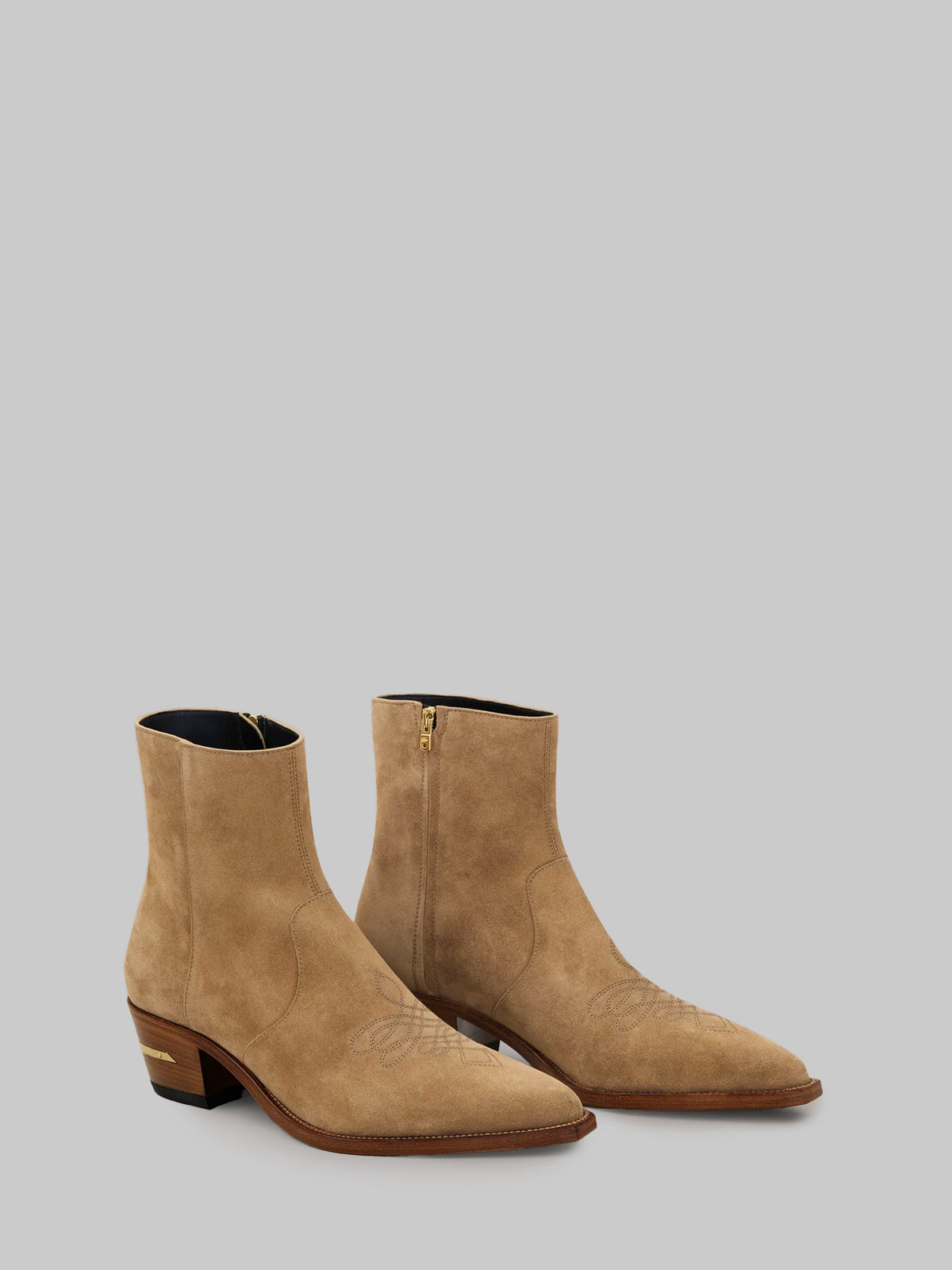 Ryder cognac suede boots
