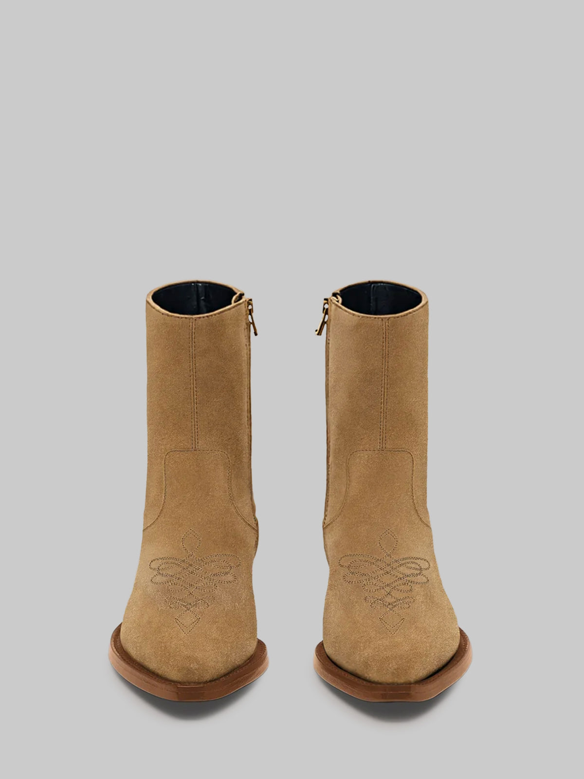Ryder cognac suede boots