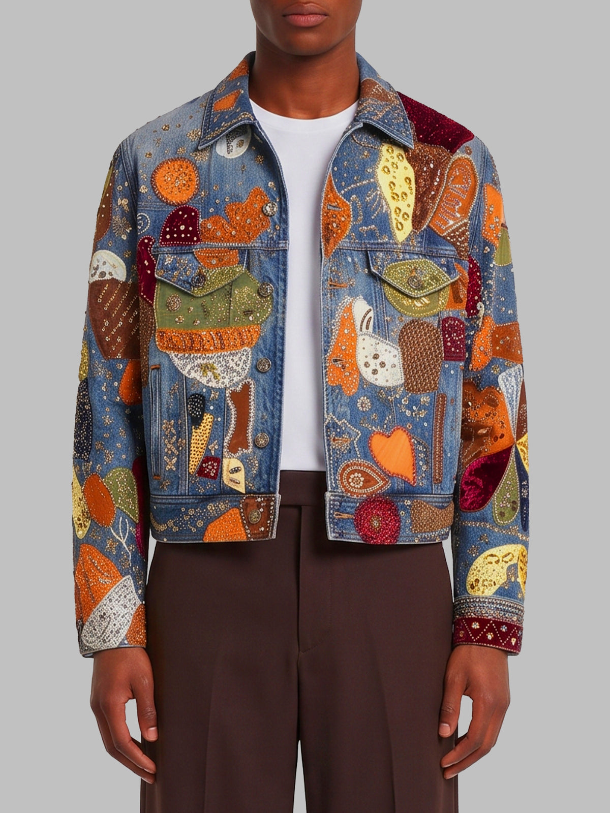 Embellished Trucker jacket