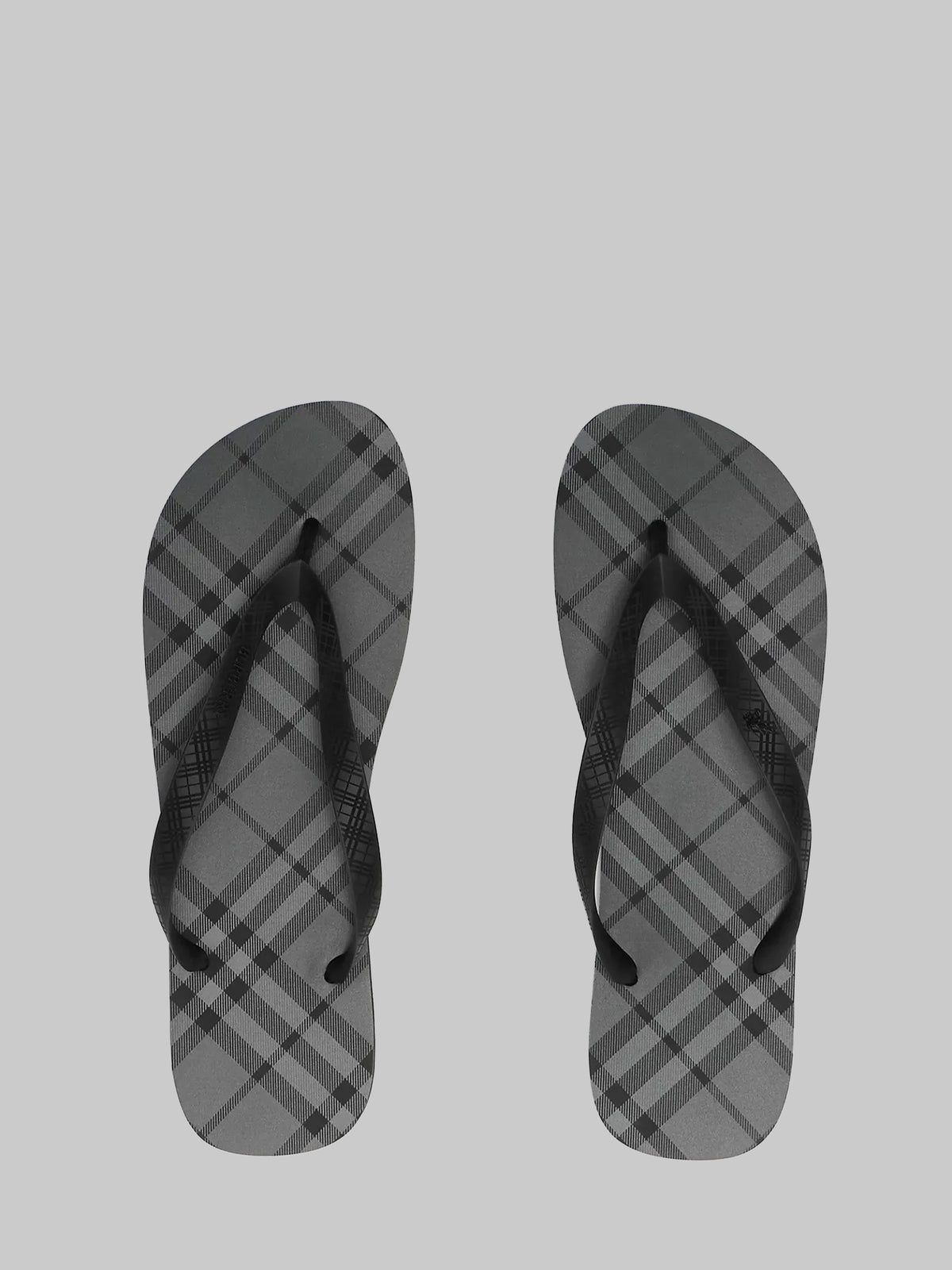 Haze Check sandals in Iron grey