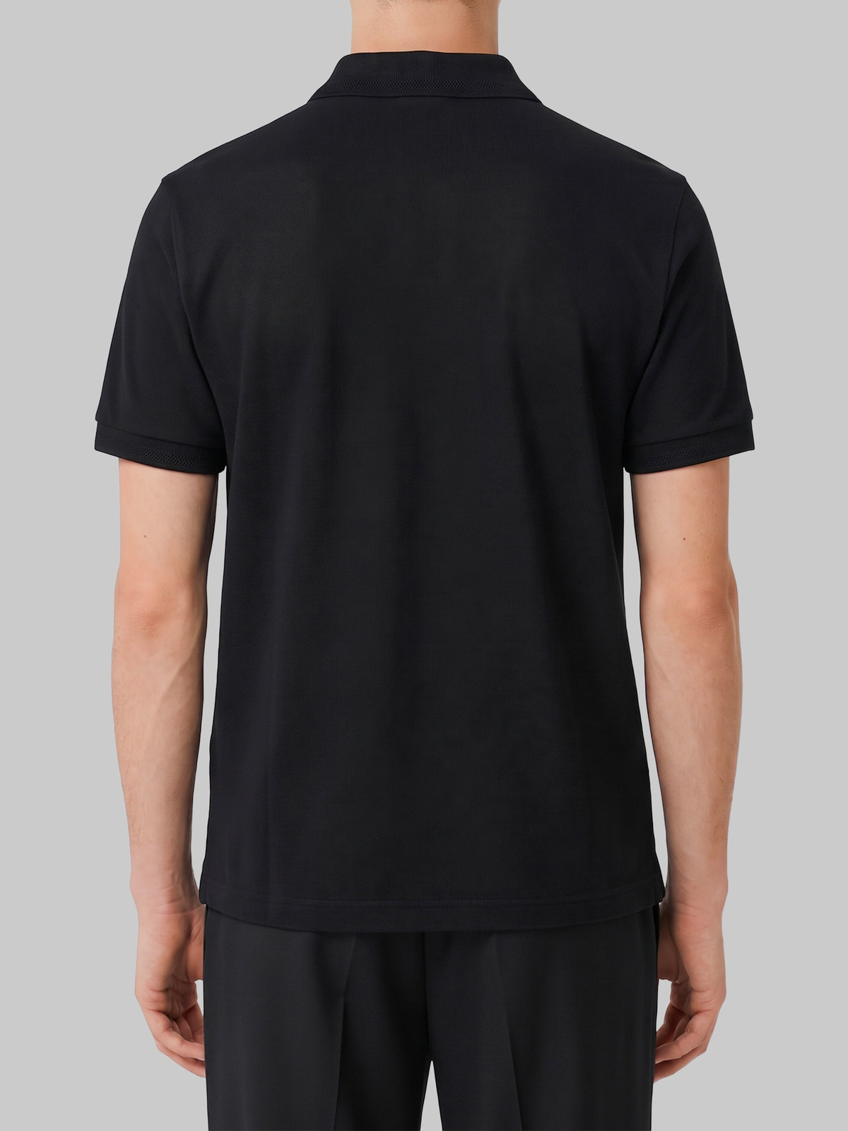 Black Eddie cotton polo shirt