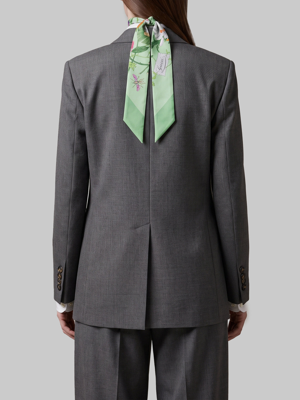 Anthracite double-breasted jacket