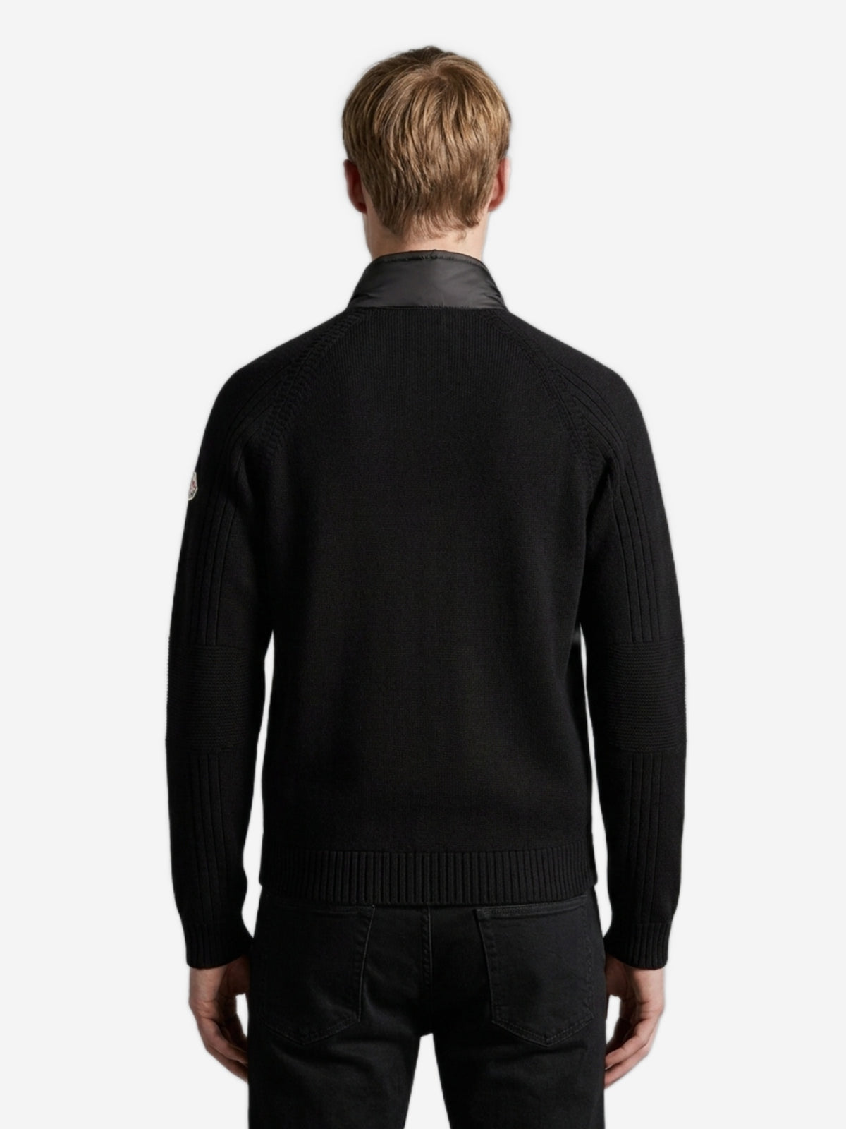 Black padded cardigan