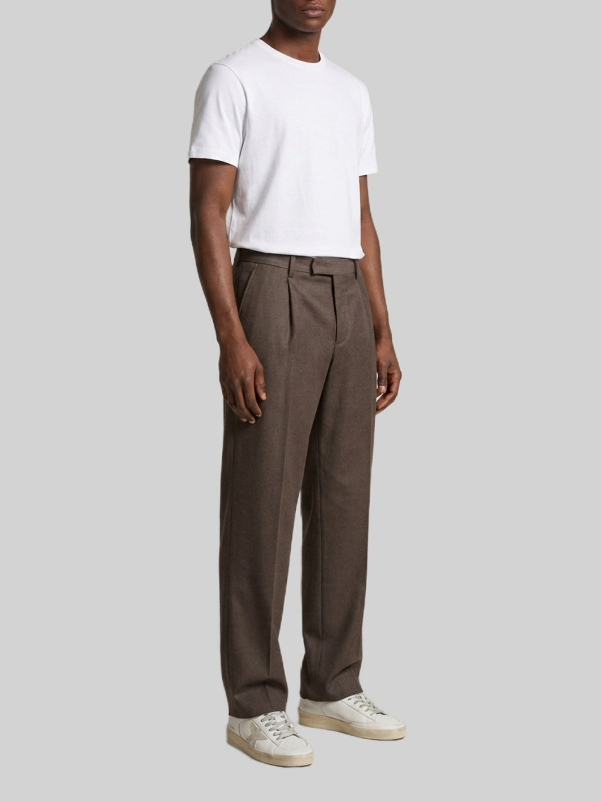 Samuel trousers in wool drill