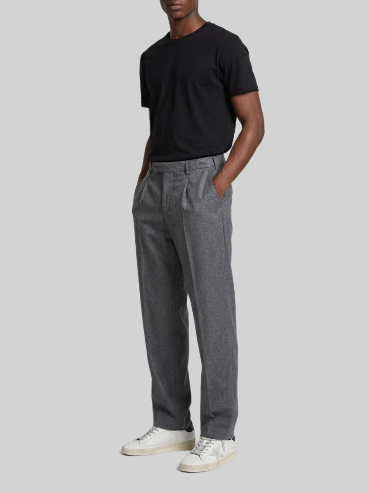 Samuel trousers in wool drill