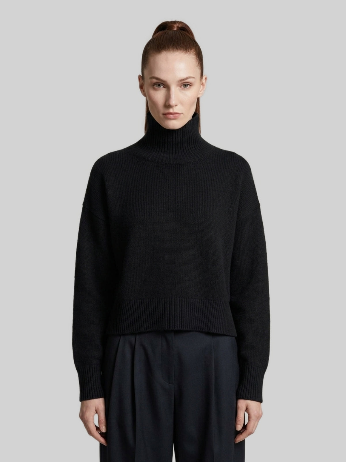Black Jonah turtleneck sweater