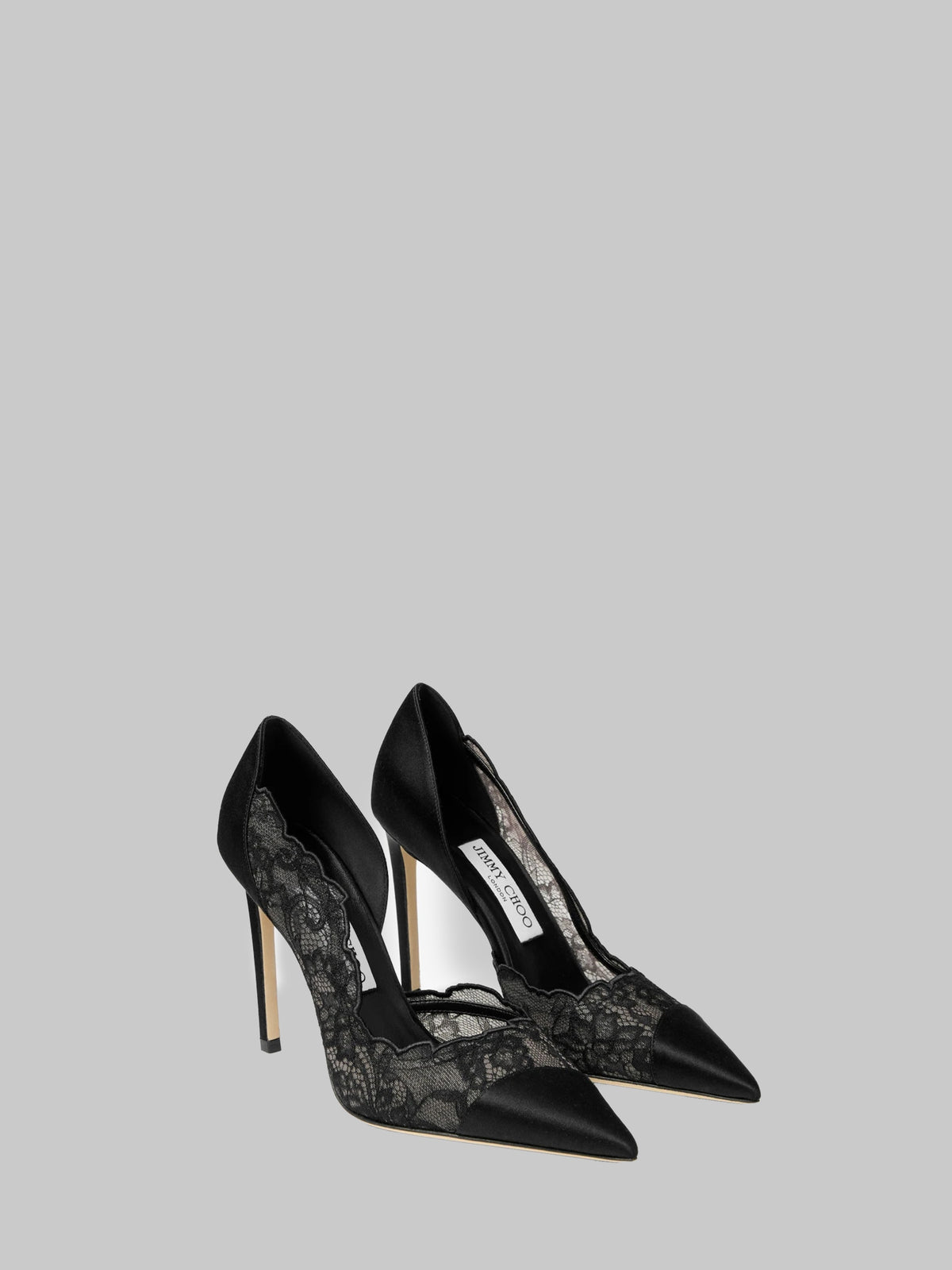 Brigitte 100 pumps in lace and satin