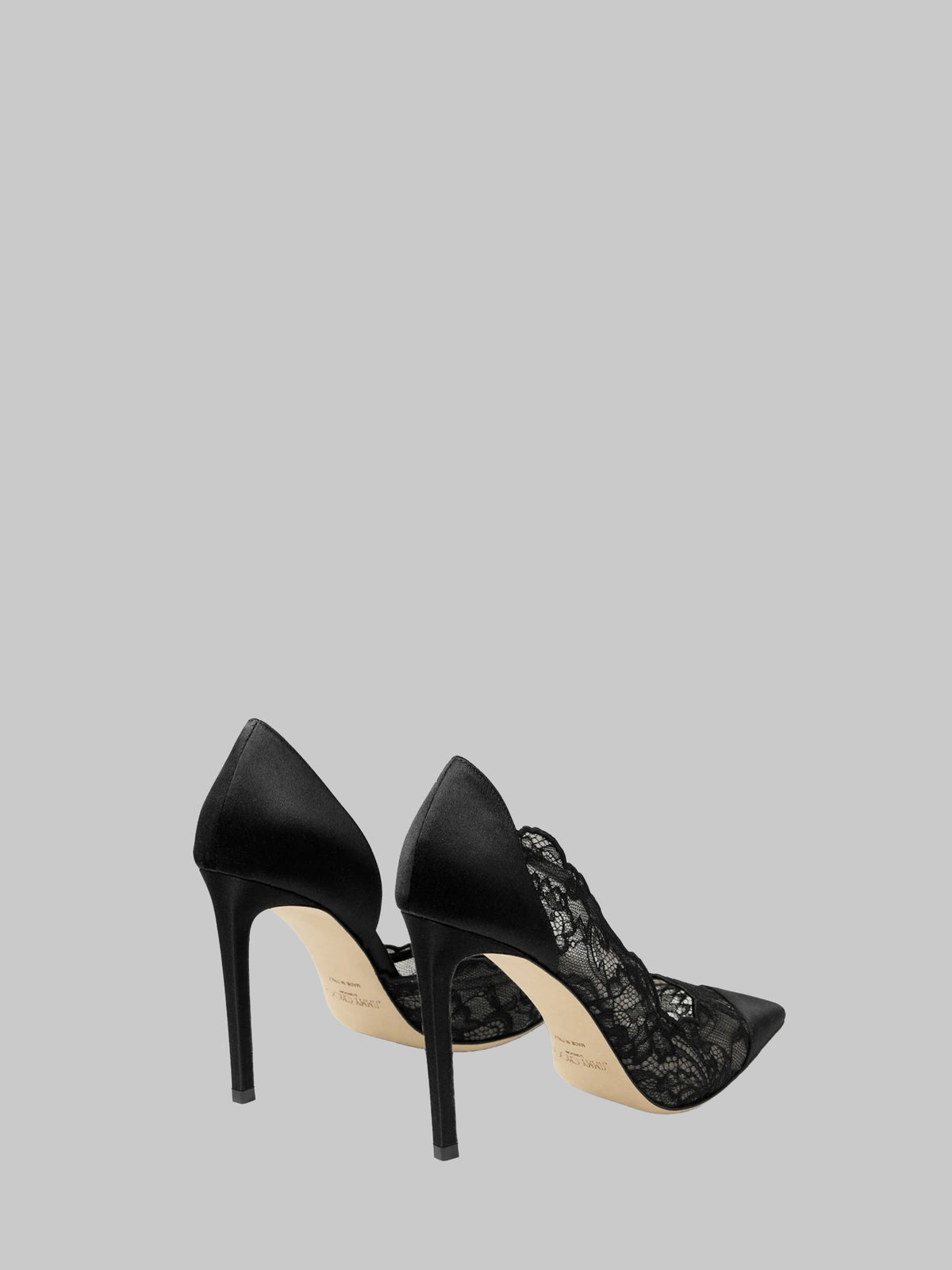Brigitte 100 pumps in lace and satin