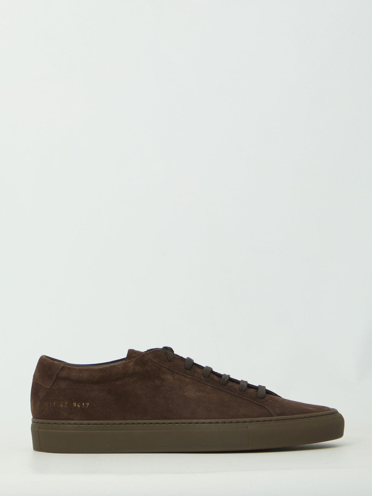 Dark brown suede Achilles Premium sneakers