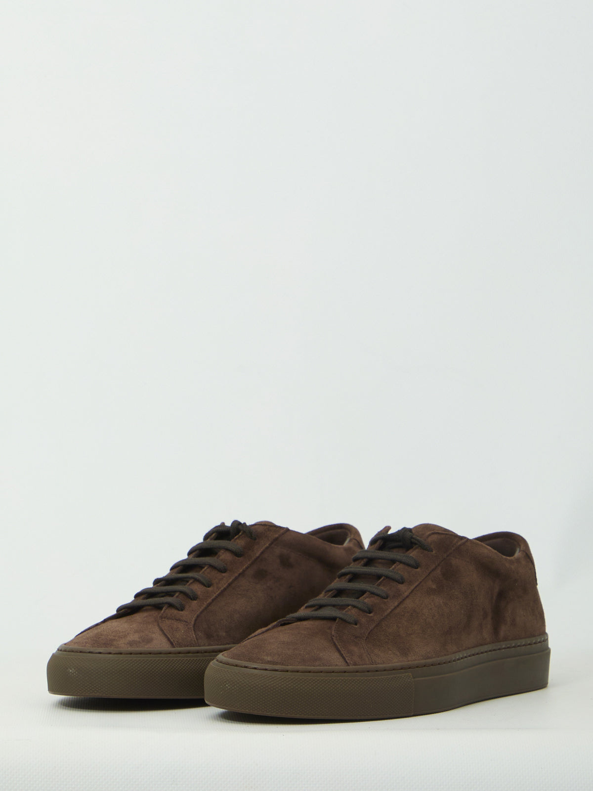 Dark brown suede Achilles Premium sneakers