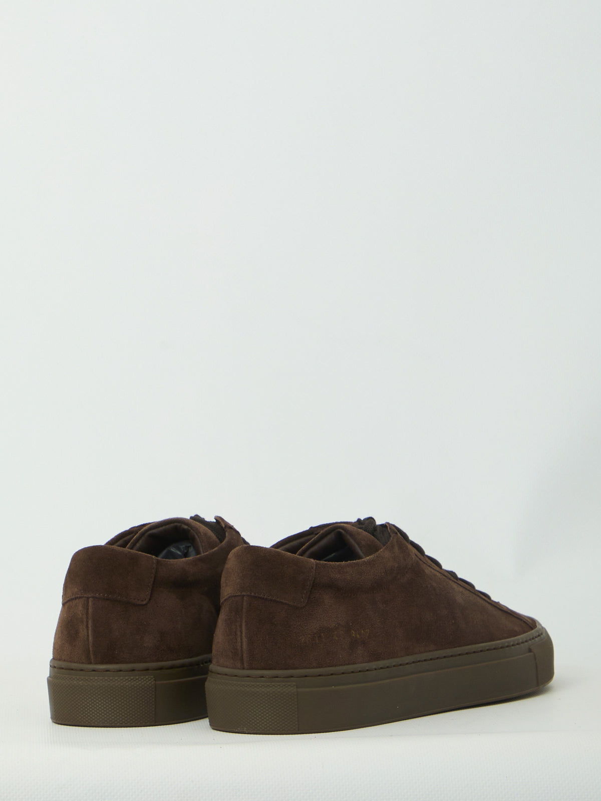 Dark brown suede Achilles Premium sneakers