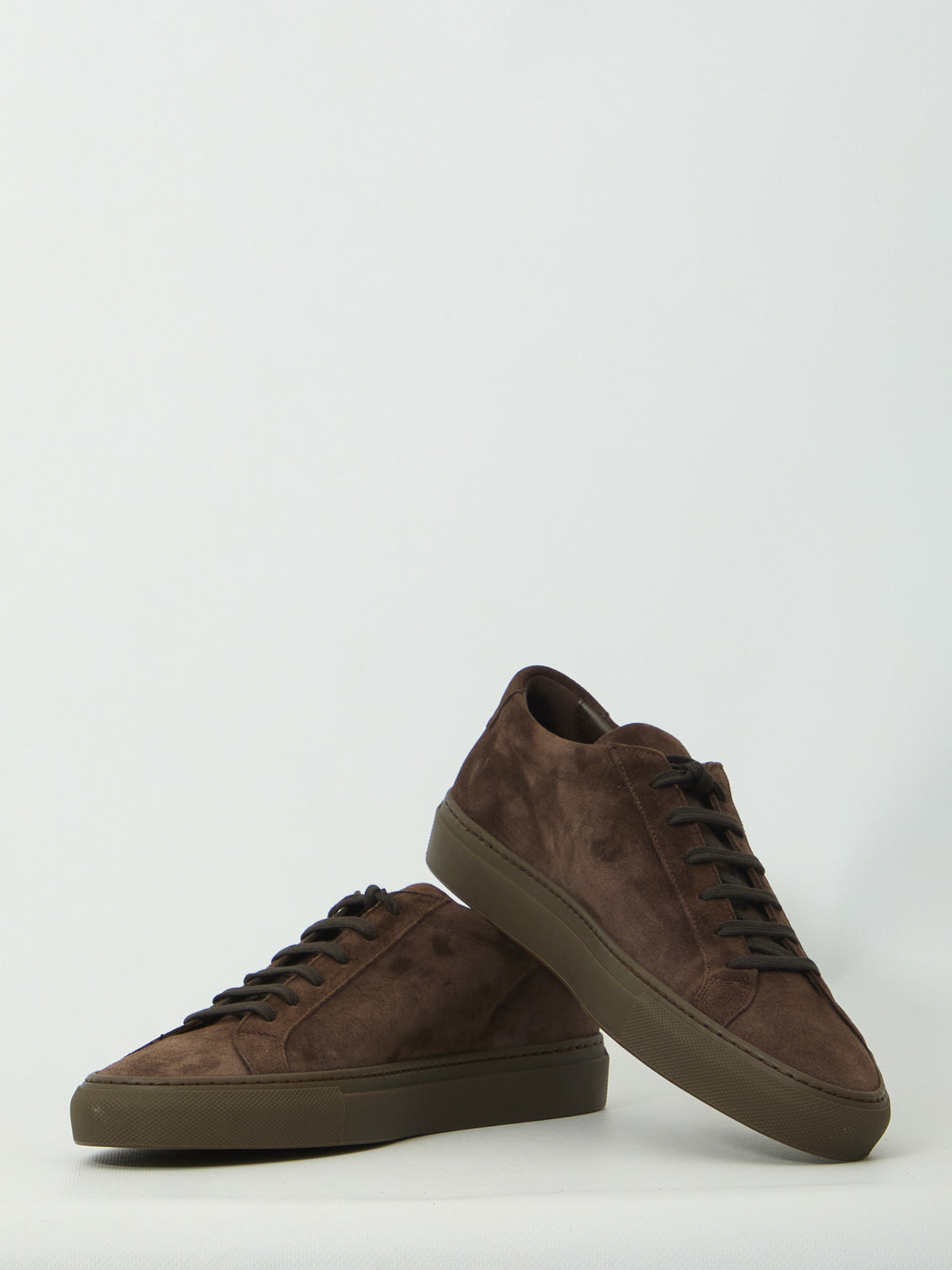 Dark brown suede Achilles Premium sneakers