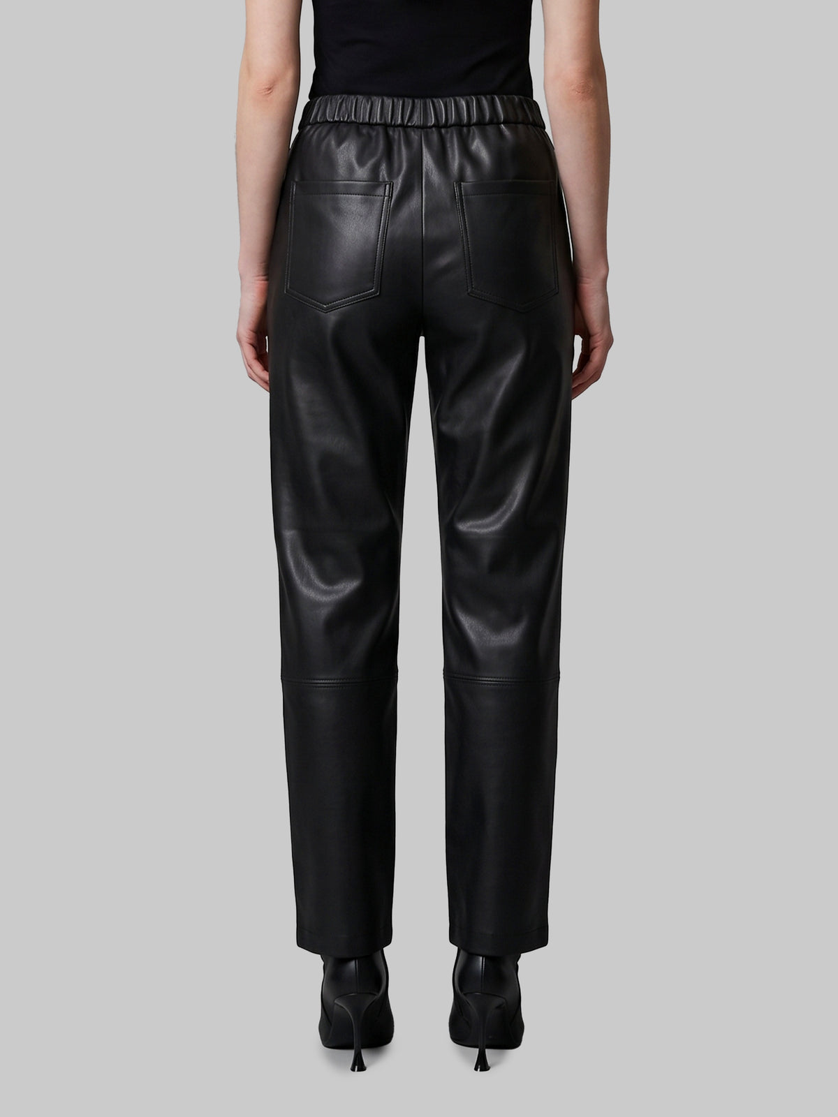 Sarah leather pants in black