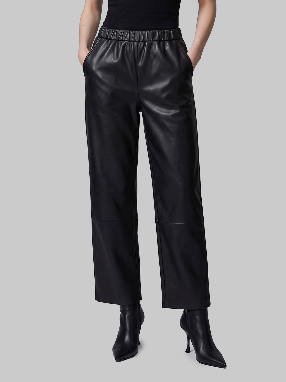 Sarah leather pants in black