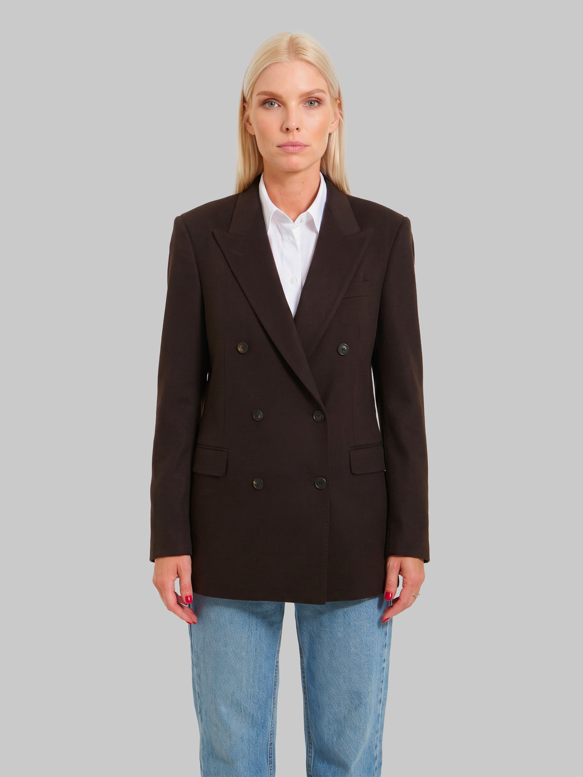 Jasmine double-breasted cashmere jacket