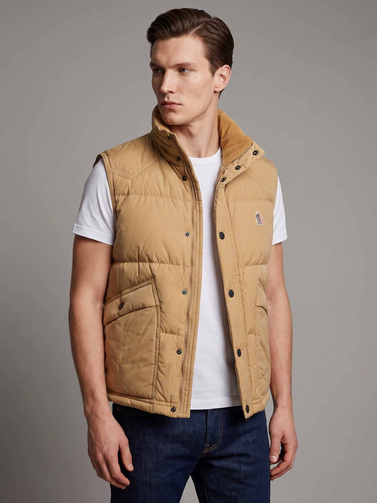 Evans feather-padded vest