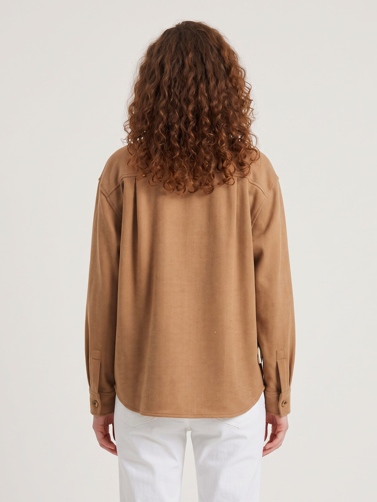 Ladino jacket in camel and virgin wool