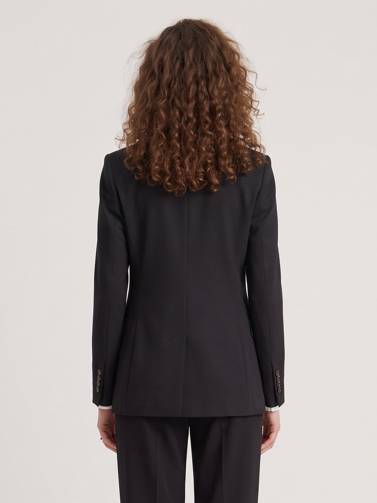 Single-breasted jacket in stretch canvas
