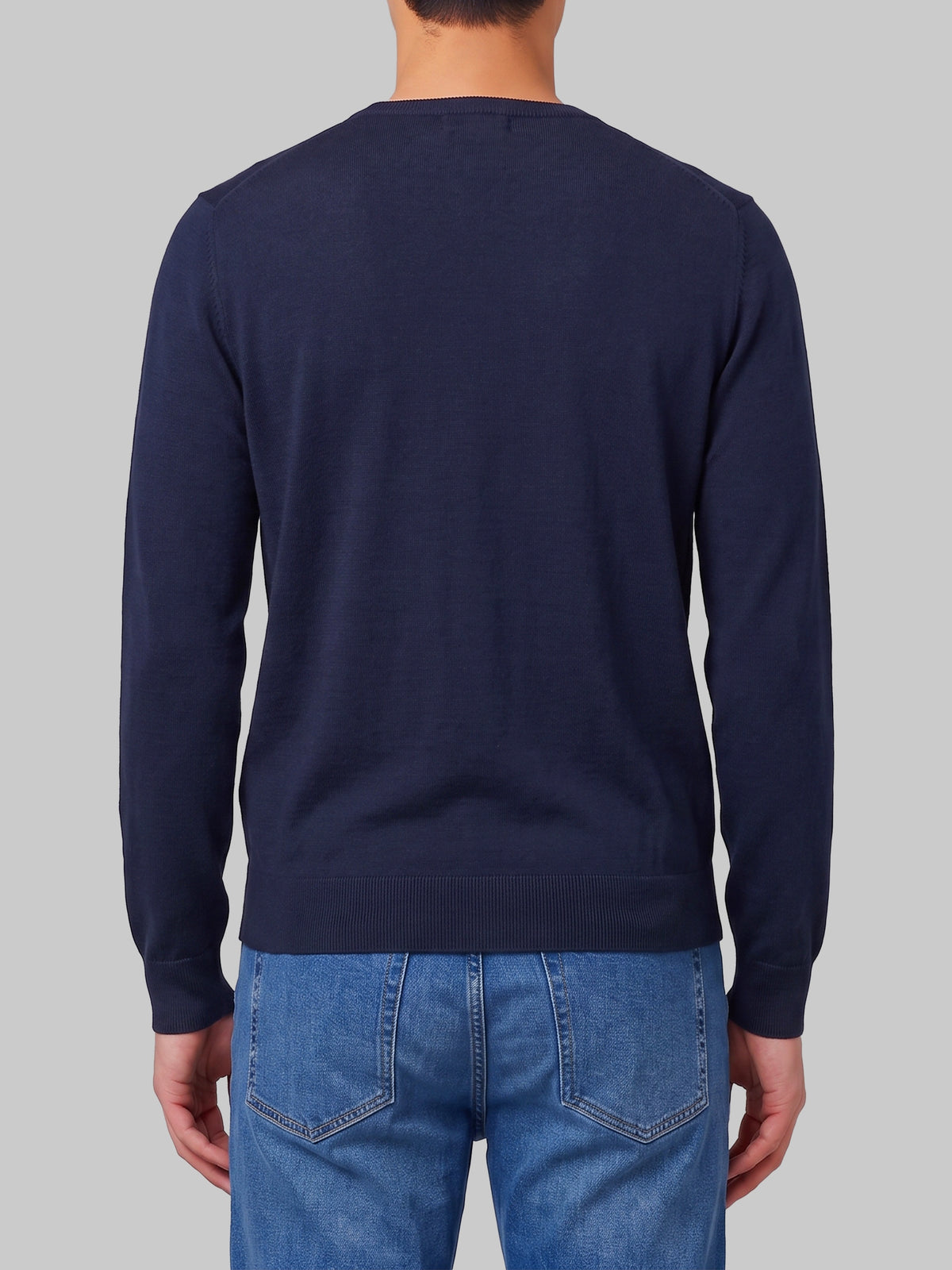Lundy crew neck jumper in midnight