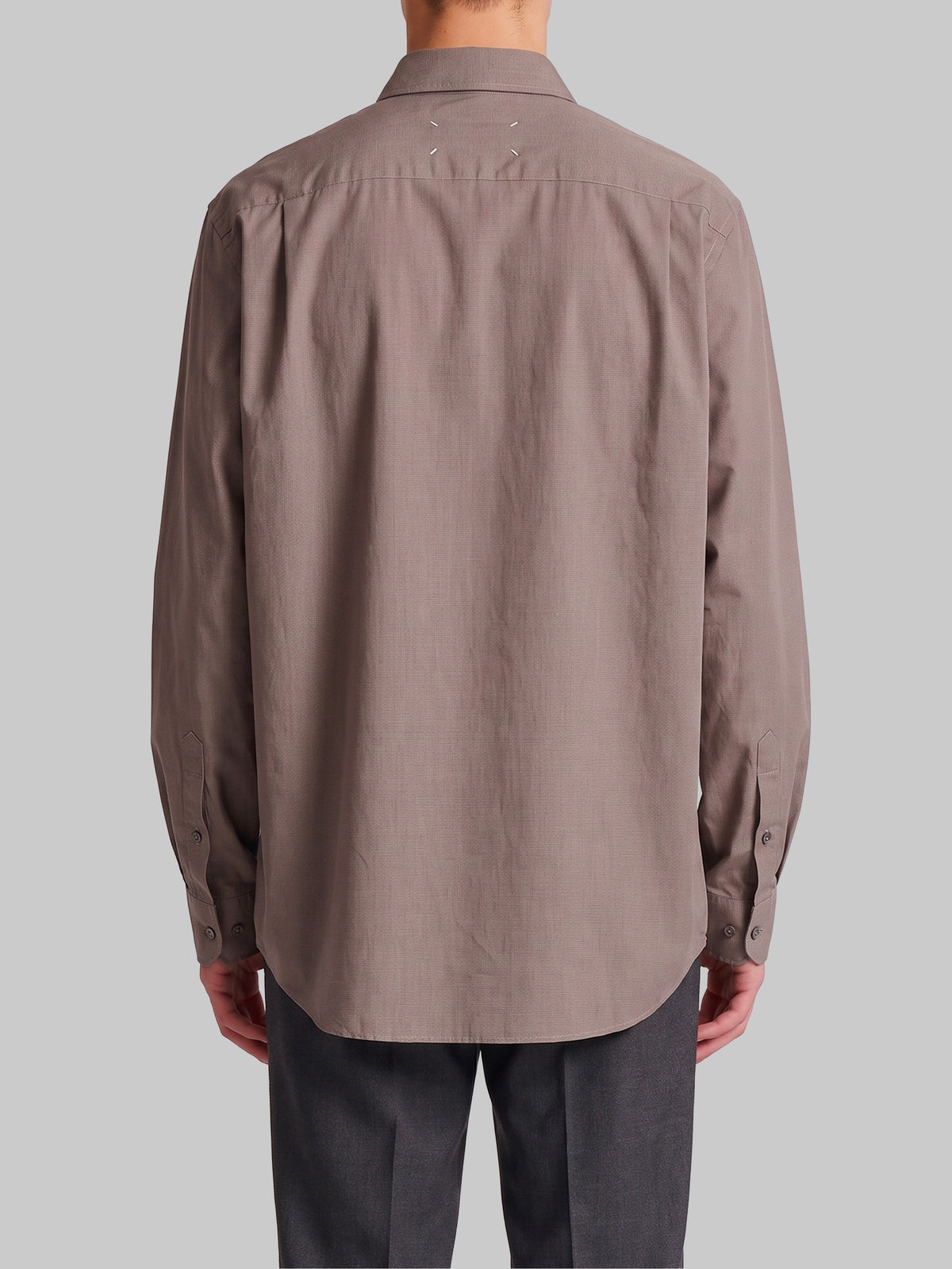 Long-sleeved cotton shirt