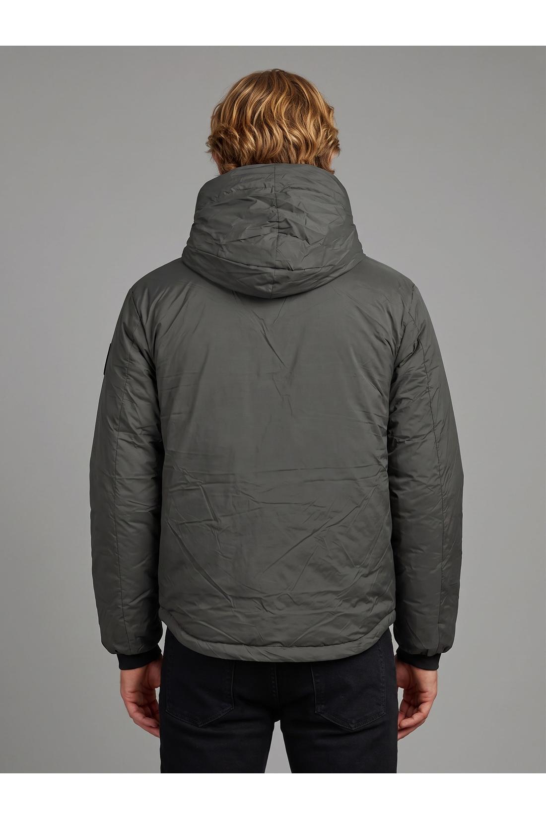 Jacket with hood Lodge black disc
