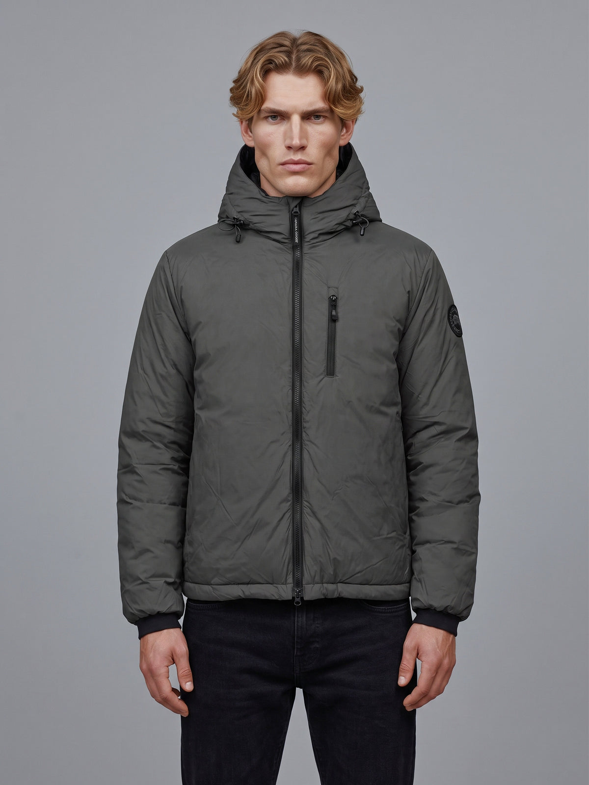 Jacket with hood Lodge black disc