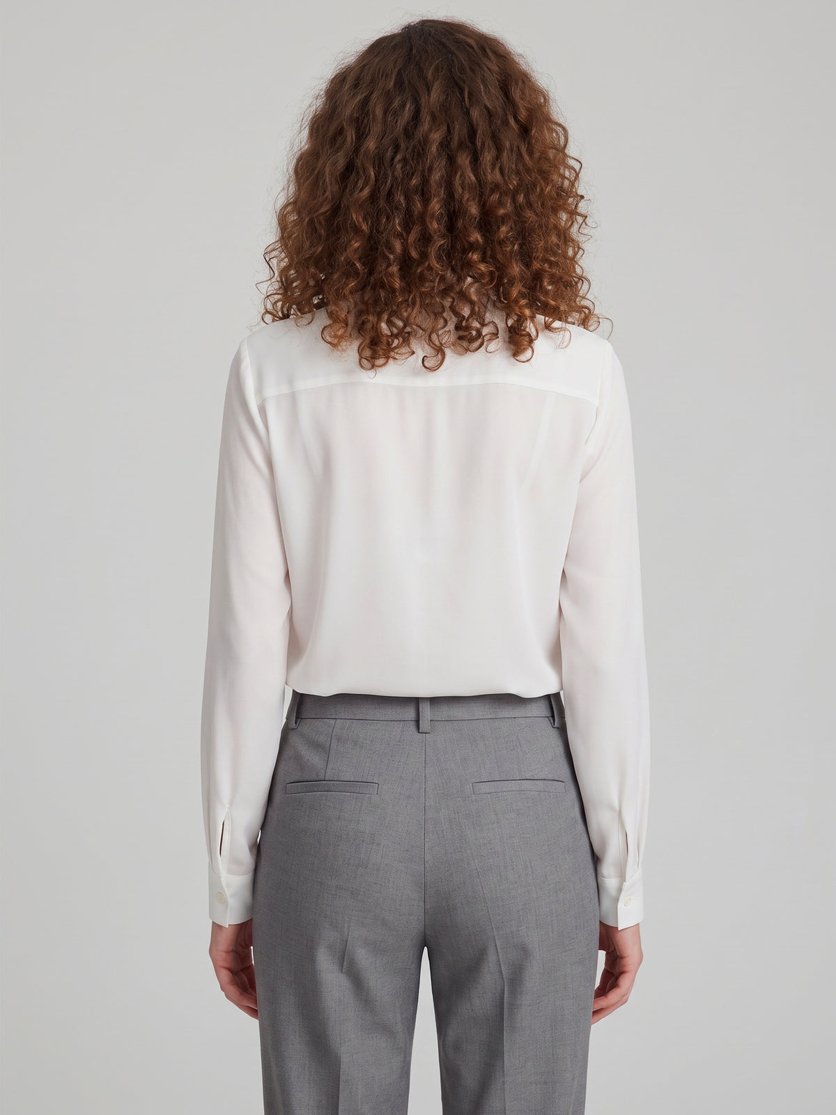Bow blouse in double georgette