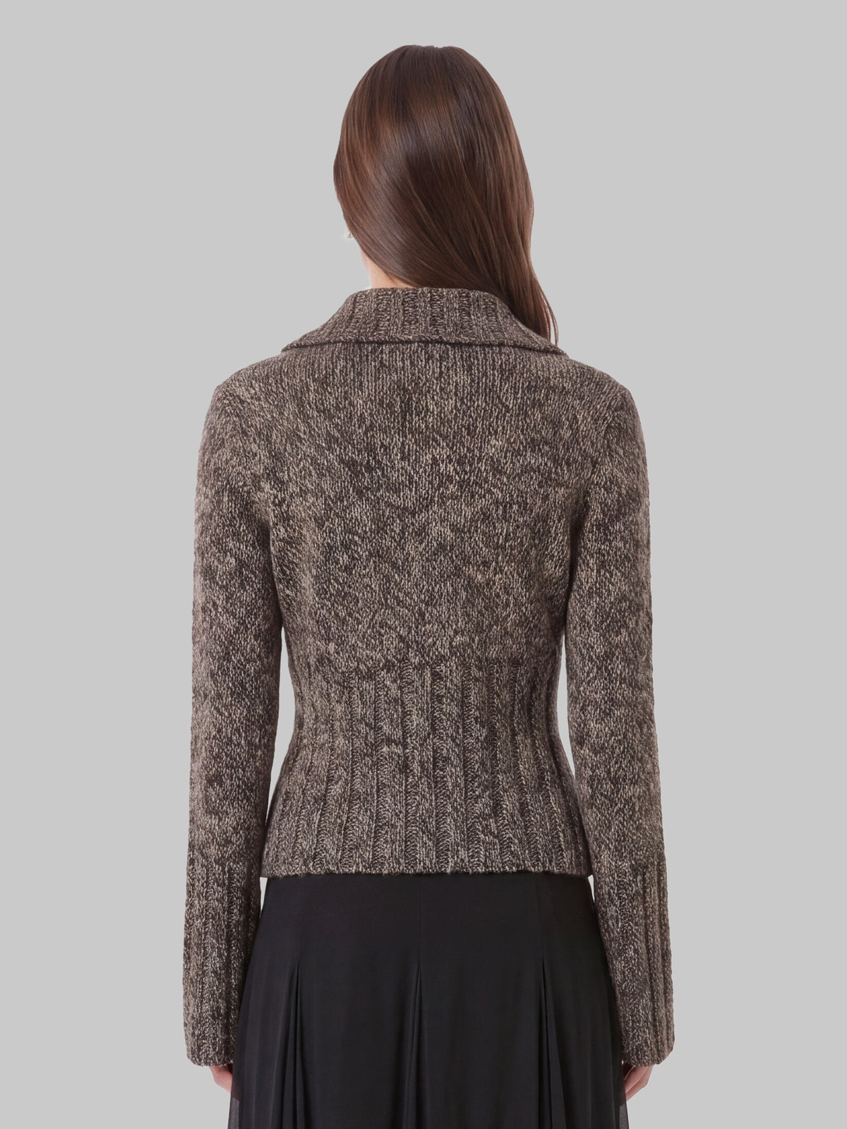 Takeo cardigan in multi sepia and black