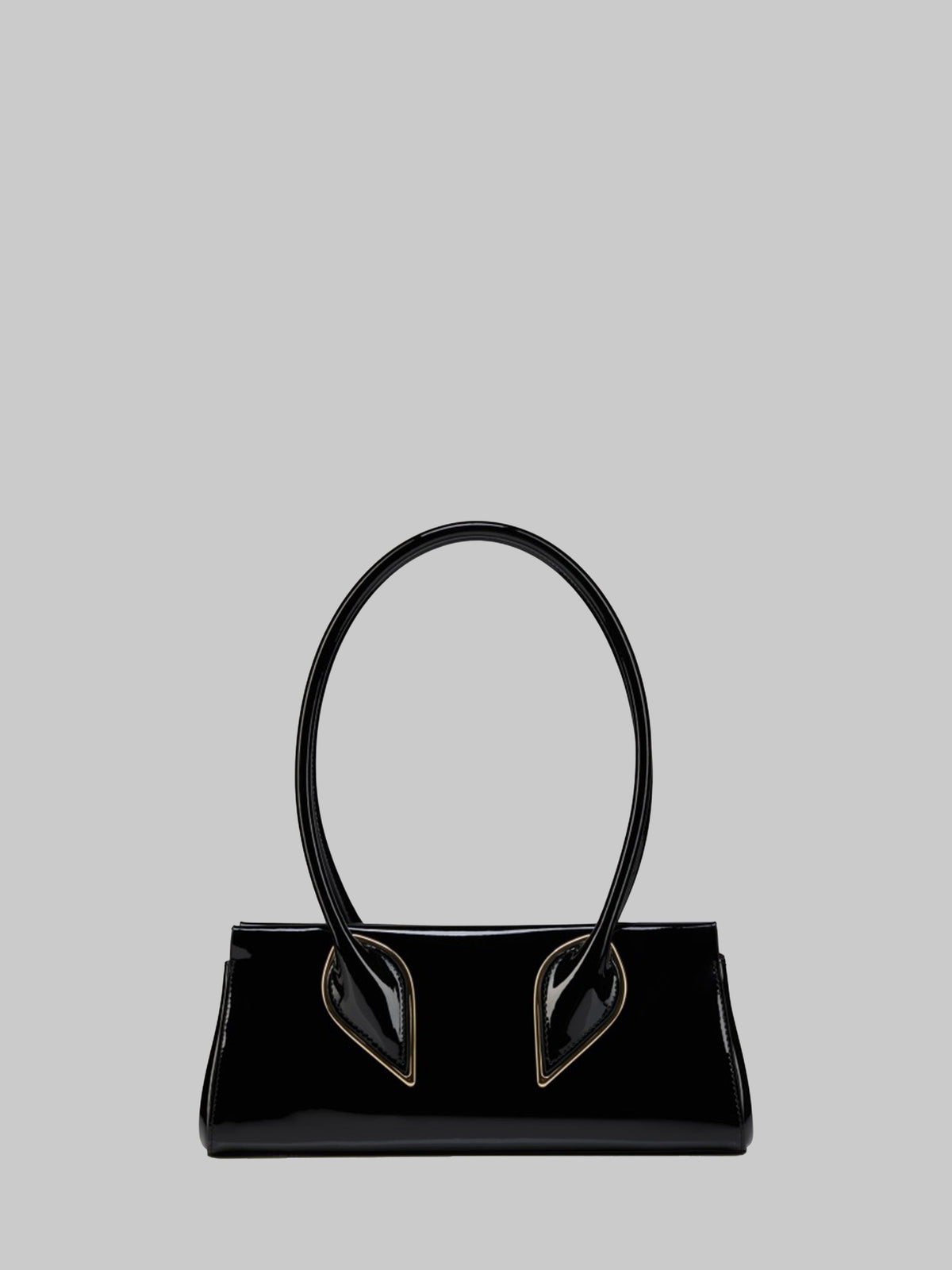 Venus bag in black patent leather
