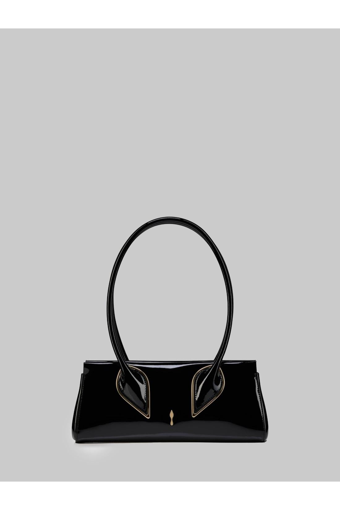 Venus bag in black patent leather