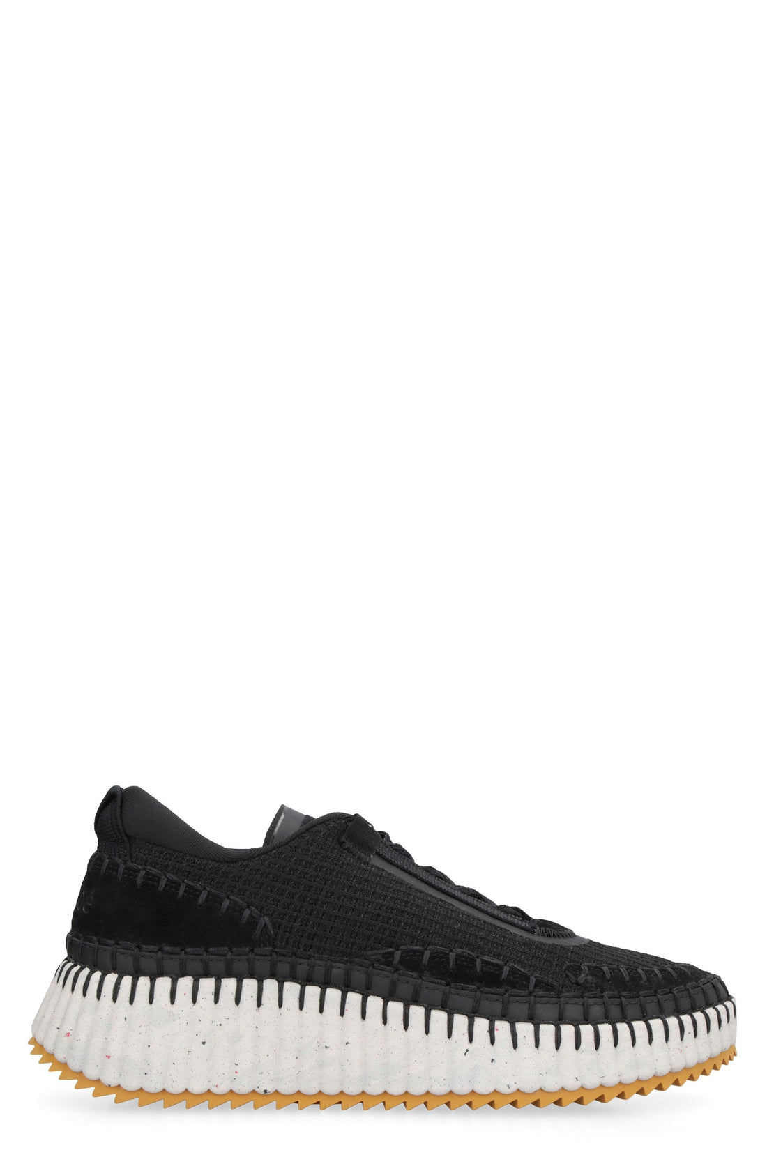 Chloé-OUTLET-SALE-Nama fabric low-top sneakers-ARCHIVIST
