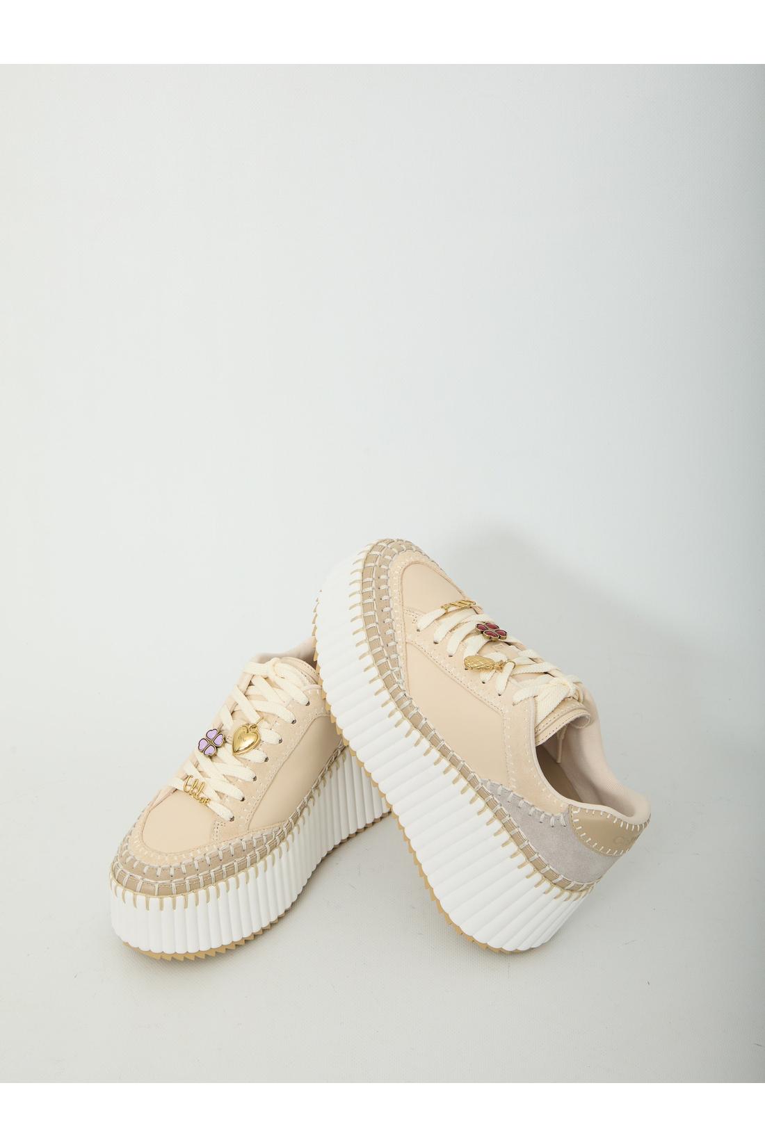 Chloé-OUTLET-SALE-Nama wedge sneakers-ARCHIVIST