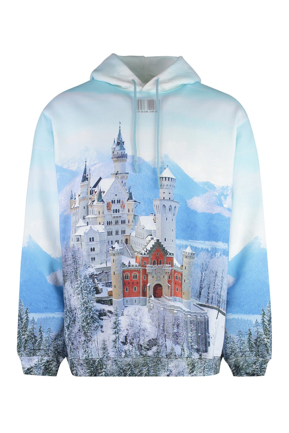 VETEMENTS-OUTLET-SALE-Neuschwanstein Winter printed cotton hoodie-ARCHIVIST