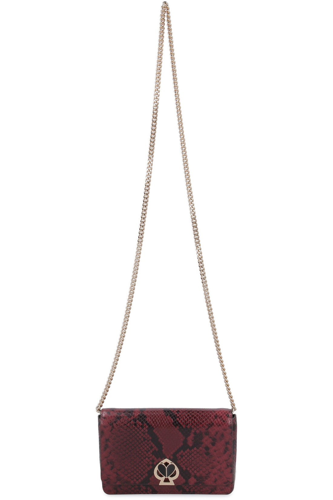 Kate Spade New York-OUTLET-SALE-Nicola printed leather wallet on chain-ARCHIVIST