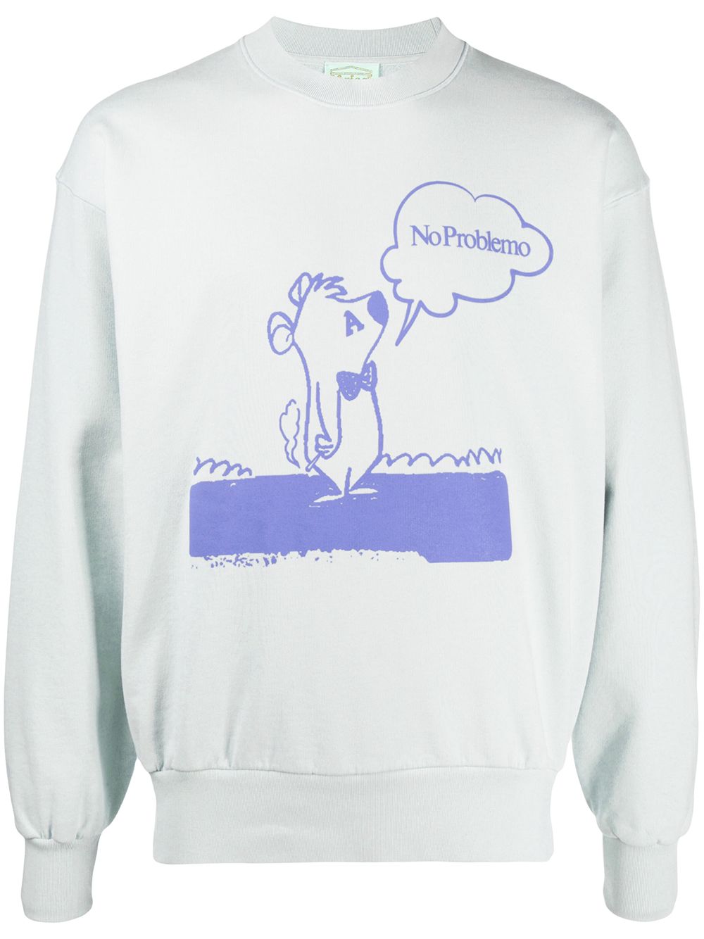 Aries-OUTLET-SALE-No Problemo Stoner Bear Logo Sweatshirt-ARCHIVIST