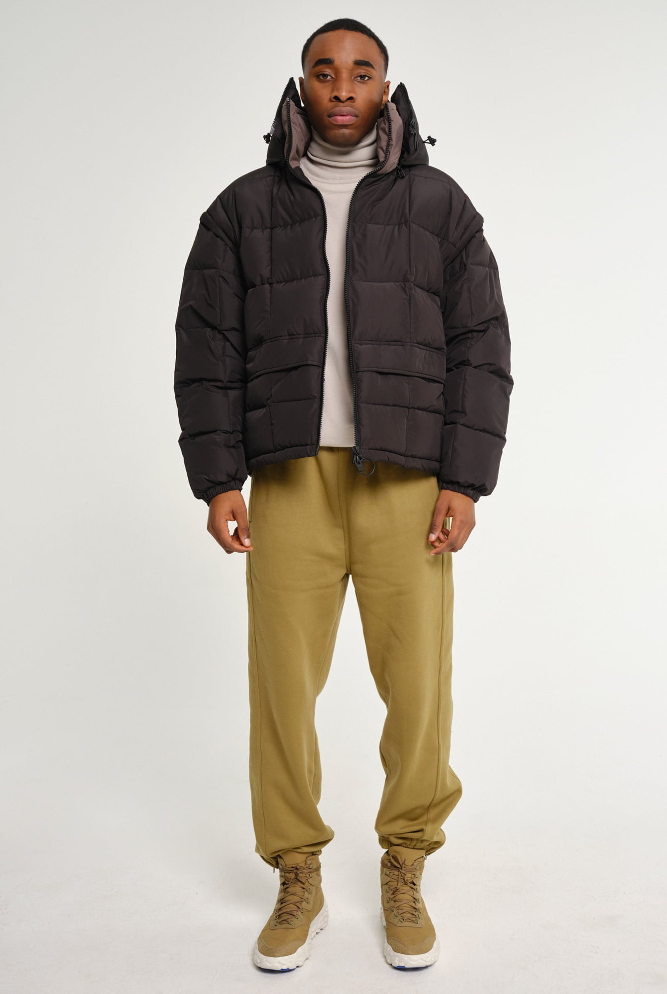 Embassy of Bricks and Logs-Archive-Sale-Outlet-NONSAN PUFFER JACKET-Jacken & Mäntel-S-BLACK-by-ARCHIVIST