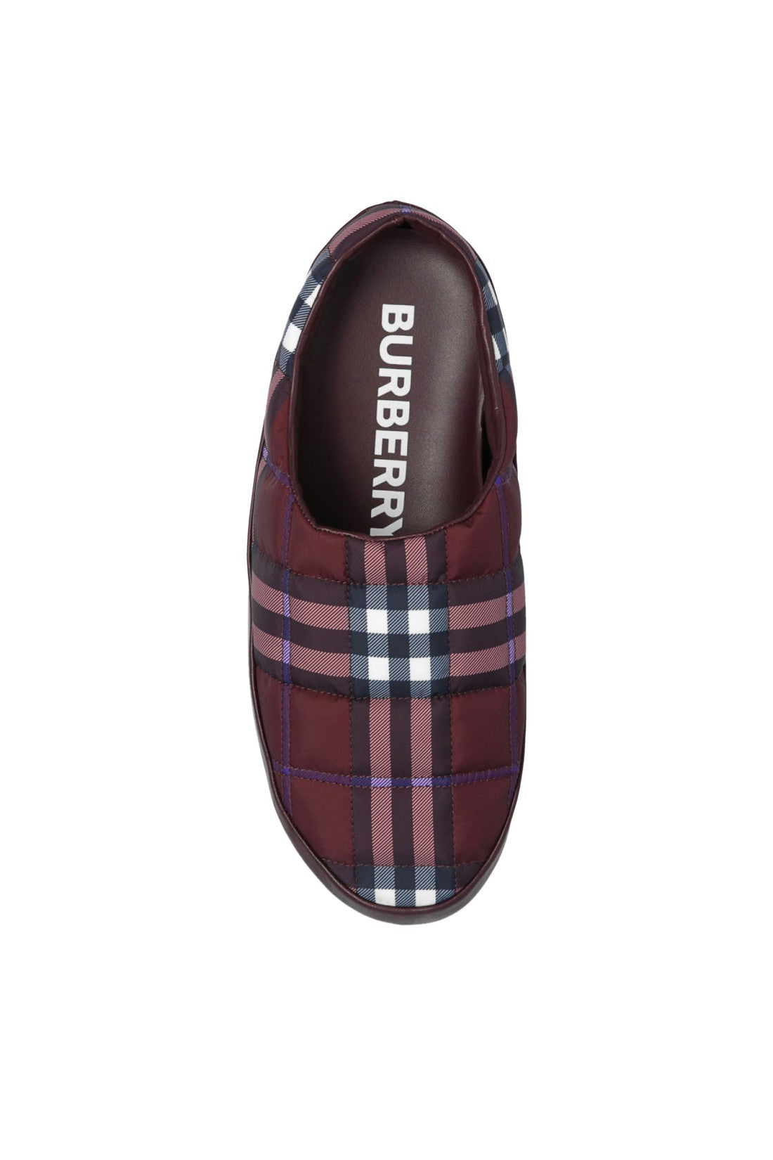 Burberry-OUTLET-SALE-Northaven Check Logo Mules Slippers-ARCHIVIST