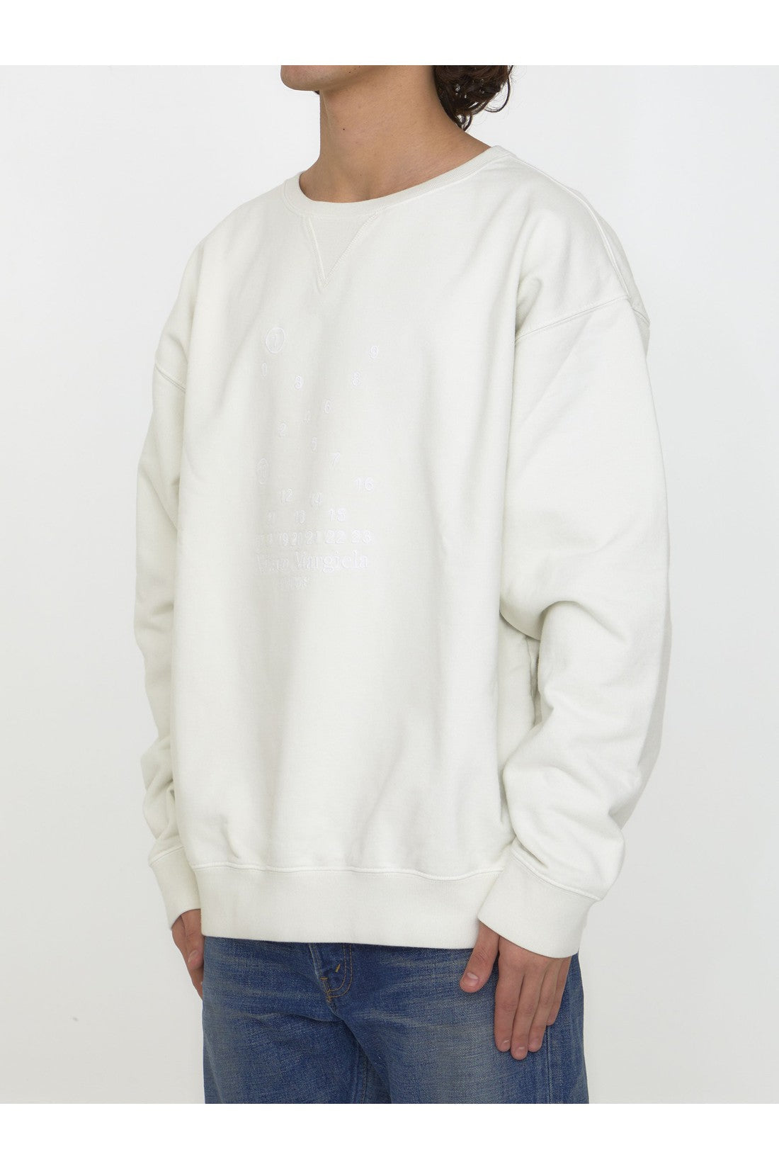 MAISON MARGIELA-OUTLET-SALE-Numerical logo sweatshirt-ARCHIVIST