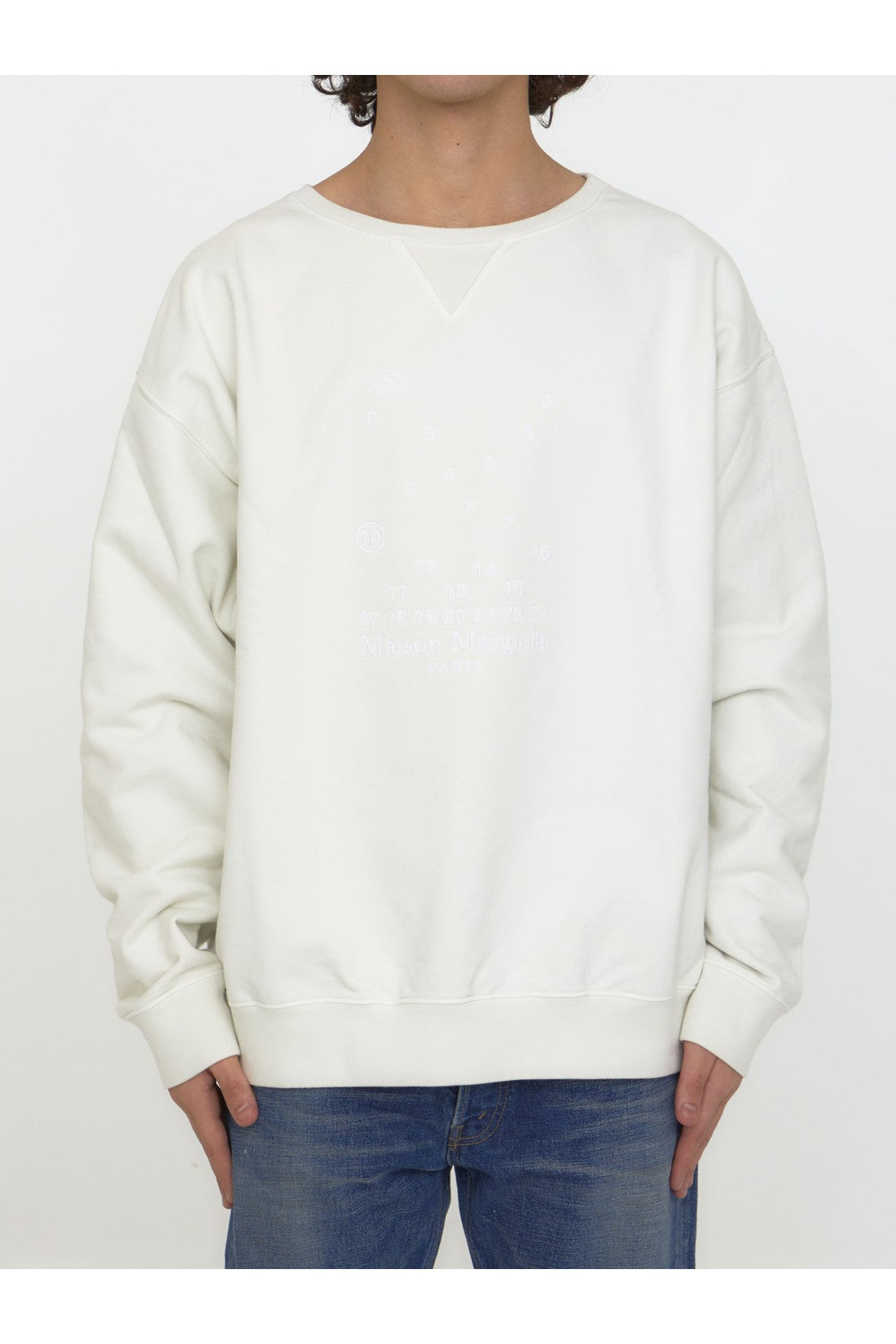 MAISON MARGIELA-OUTLET-SALE-Numerical logo sweatshirt-ARCHIVIST