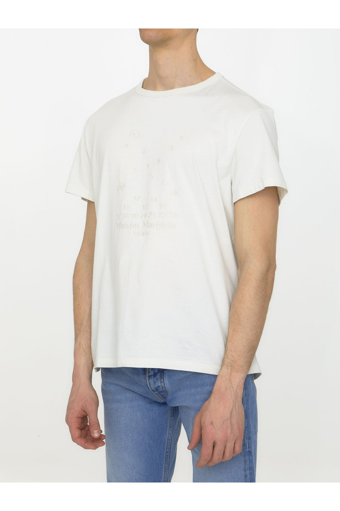 MAISON MARGIELA-OUTLET-SALE-Numerical logo t-shirt-ARCHIVIST