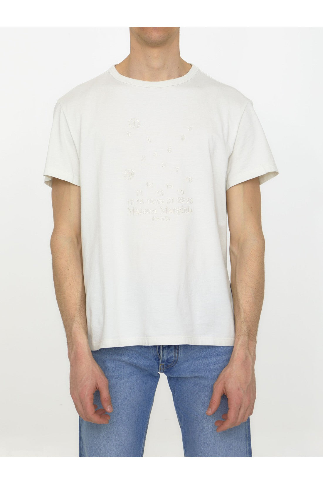 MAISON MARGIELA-OUTLET-SALE-Numerical logo t-shirt-ARCHIVIST