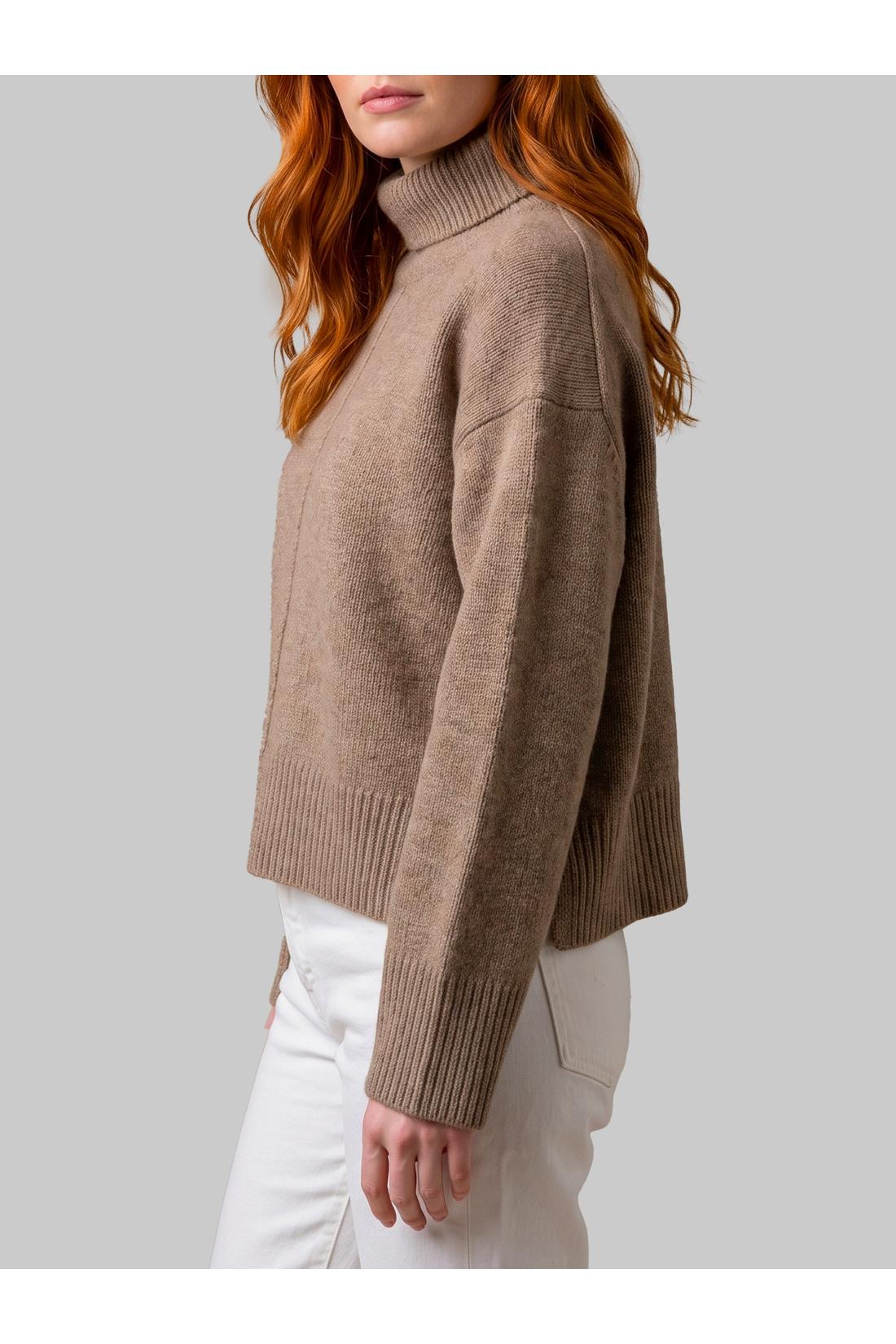 Loulou De Saison-OUTLET-SALE-Nutmeg Jonah turtleneck sweater-ARCHIVIST