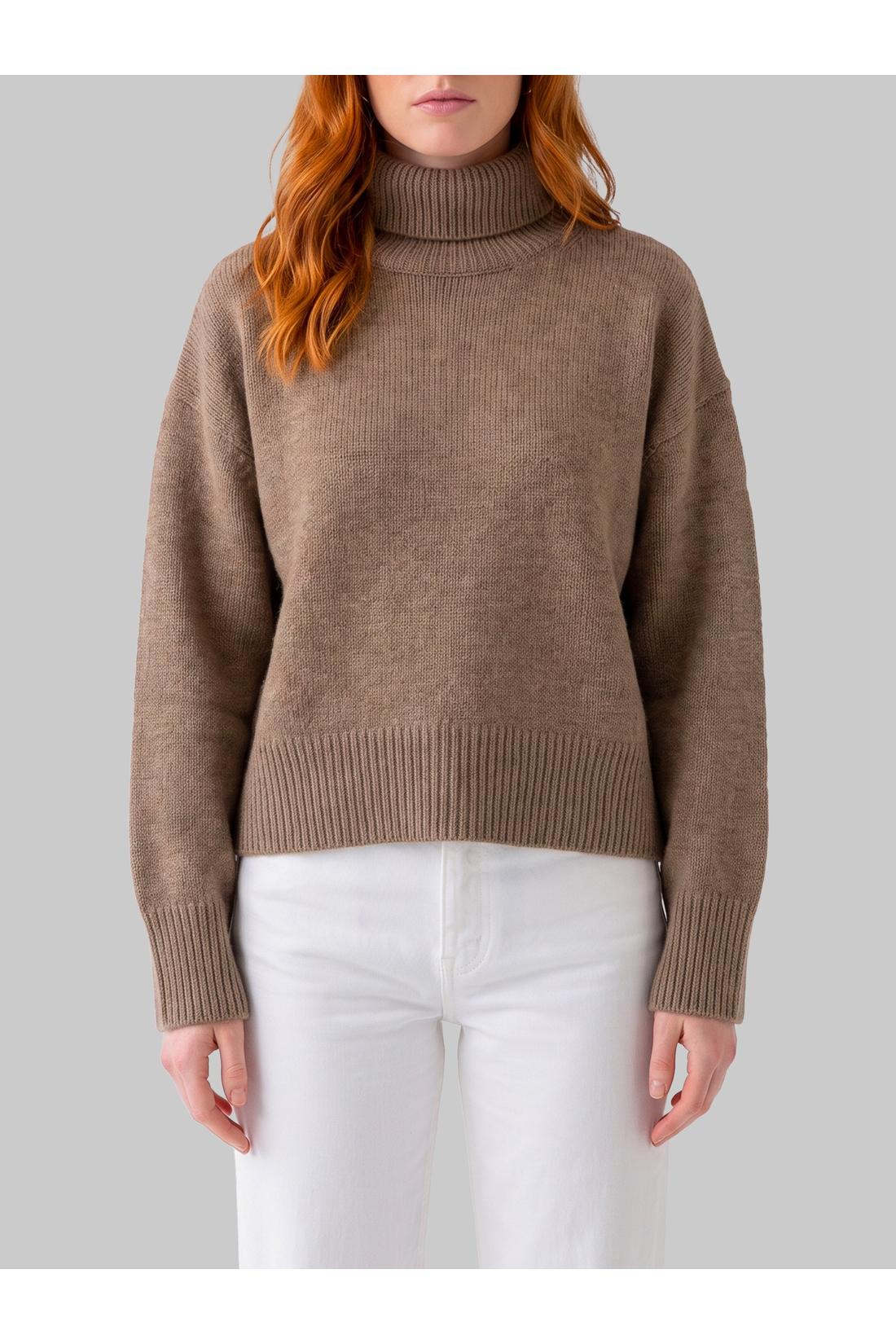 Loulou De Saison-OUTLET-SALE-Nutmeg Jonah turtleneck sweater-ARCHIVIST
