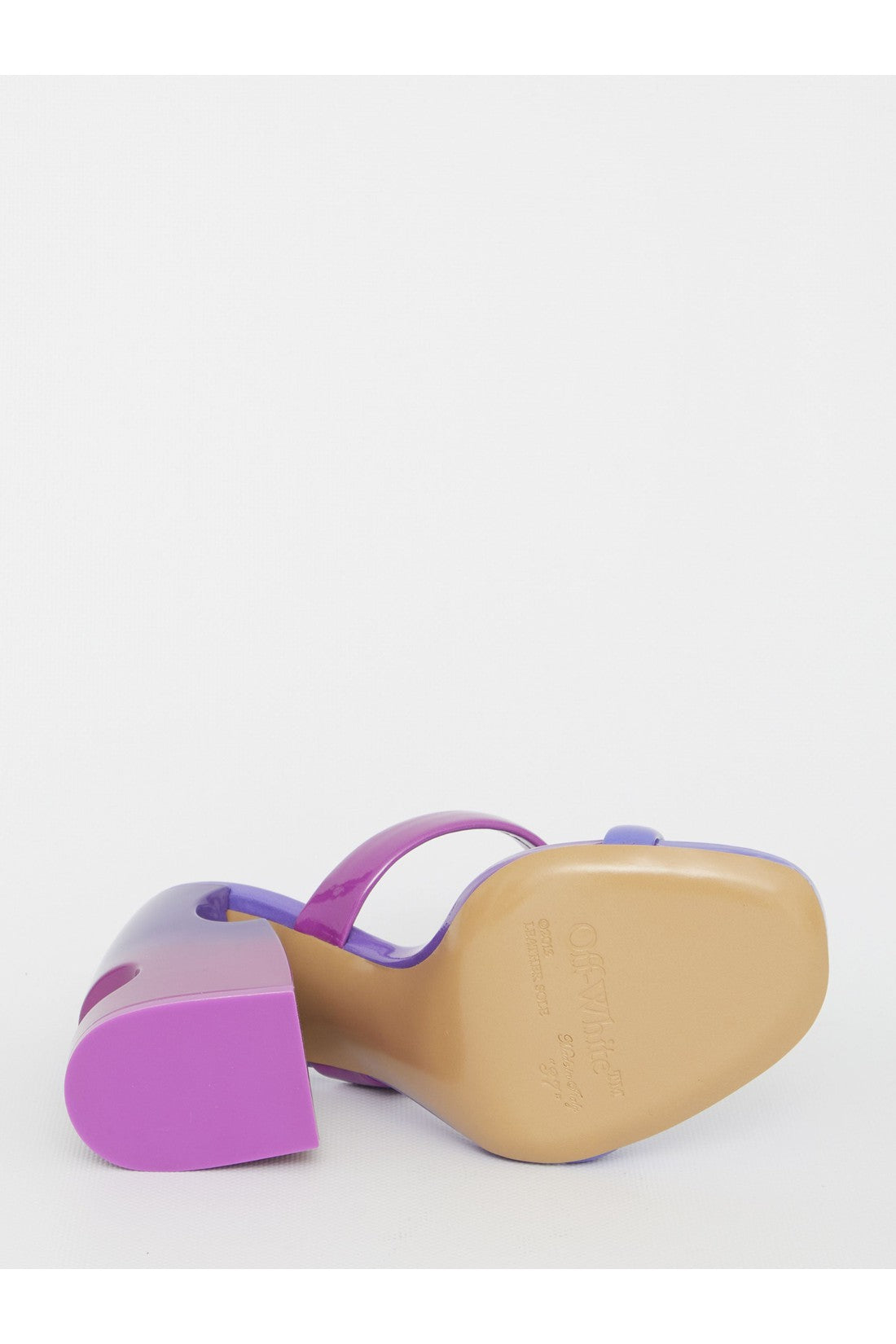 Dégradé sandals with Meteor heel